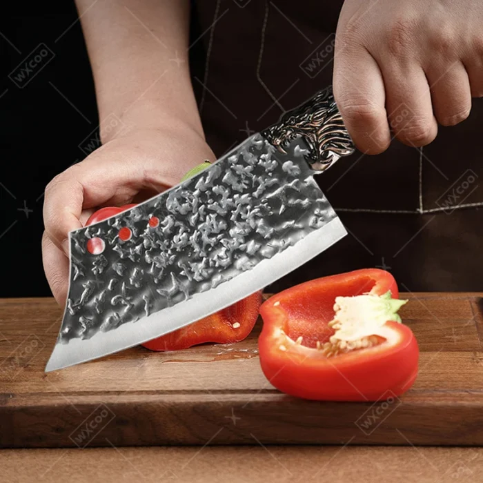 WXCOO Forged Kitchen Knife Meat Cleaver Butcher Professional Chef Knives Stainless Steel Boning Knife Fruit Peeler Cooking Tools - Image 5