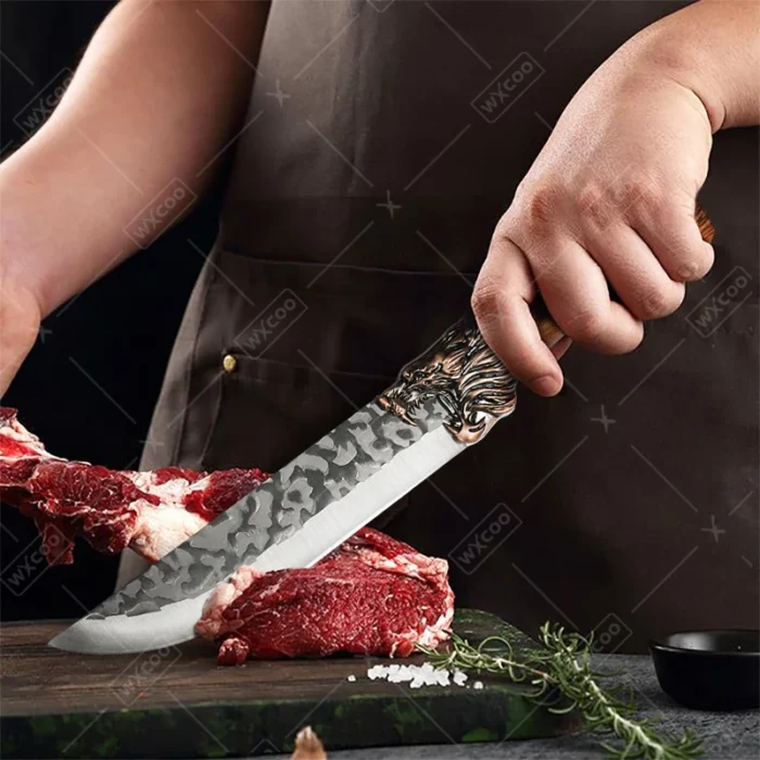WXCOO Forged Kitchen Knife Meat Cleaver Butcher Professional Chef Knives Stainless Steel Boning Knife Fruit Peeler Cooking Tools - Image 3